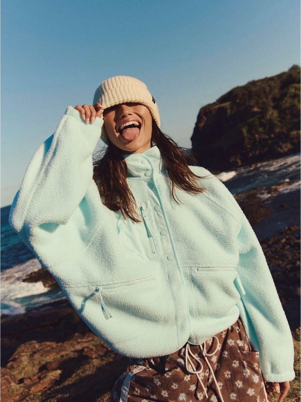 Free People Hit the Slopes Sherpa Jacket